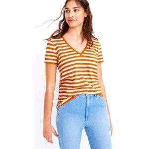 Madewell NWT Cotton Pocket Tee Richie Stripe Size Medium